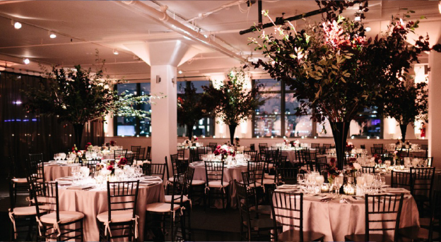 intimate wedding at Tribeca Rooftop