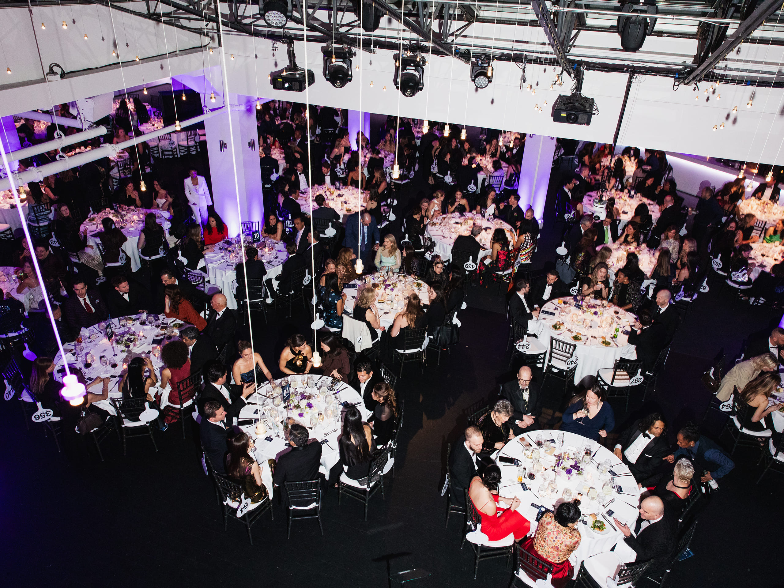 aerial view of event