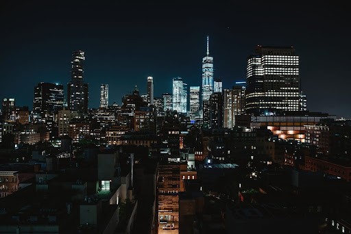 View of New York City from Tribeca Rooftop